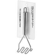 BO雜貨 台灣現貨不鏽鋼波浪壓泥器 馬鈴薯壓泥器 波浪型壓碎器 嬰兒輔食搗碎器 廚房小工具, 1個