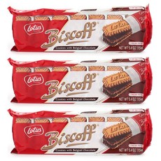 Lotus Biscoff 餅乾比利時巧克力 7 包, 3個, 154g
