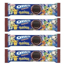 OREO 奧利奧 寶可夢聯名夾心餅乾, 4個, 119.6克
