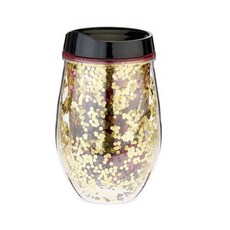 BLUSH 無柄酒杯塑膠酒杯 Cosmos Glitter 295.7ml, 1個