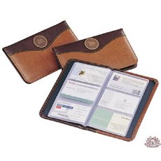 雙鶖 NCL-120LE高級歐風皮質120名名片簿, 詳見包裝, 棕色