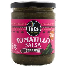 TRES LATIN FOODS 番茄醬莎莎塞拉諾, 1個, 454克