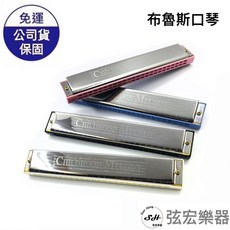 孔聲布魯斯口琴24孔複音口琴C調民謠口琴演奏口琴 音色優美 輕巧便攜, 白色，粉紅色，藍色，黑色, OS