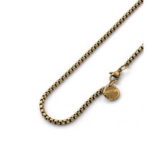 CABRON OG不鏽鋼項鍊Type A 素面方磚鍊條 - 時尚簡約，不易氧化, 古銅