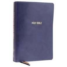 (英文圖書) Nkjv Foundation Study Bible Large Print Leathersoft Blue Red Letter Comfort Print: Holy... Imitation Leather, Thomas Nelson, 英文, 仿皮