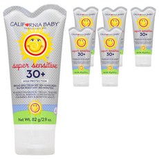 CALIFORNIA BABY 加州寶寶 孩童防水防曬霜 SPF30+ 無香, 6條, 82g