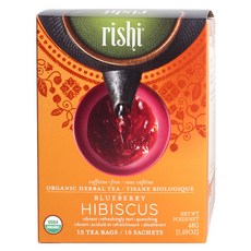 RISHI 藍莓洛神花茶, 15件, 3.5克