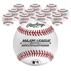 Rawlings 全粒面皮套棒球 141.7g, 12件