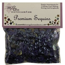 BuTTons GALORE&More 混合亮片裝飾品 20g, 1個, 風暴