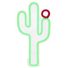 SUNNYLIFE 仙人掌霓虹燈 LED 壁燈 S, 綠色+紅色