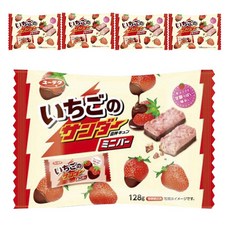 Yurakuseika 有樂製菓 迷你雷神巧克力 草莓口味, 5個, 128g