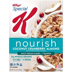 Kellogg's 家樂氏 椰子蔓越莓杏仁穀物麥片, 1盒, 357g