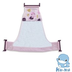 KUKU Duckbill 酷咕鴨 成長印記 可調式安全沐浴網, 粉紅, 1個