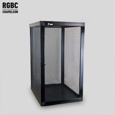 【RGBC】單門款全網PVC寵物籠 適用於巨人守宮 青蛙 爬蟲箱, 黑色