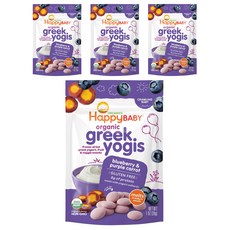 Happy BABY 希臘優格球 28g, 藍莓紫蘿蔔口味, 28克