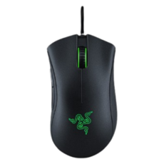 Razer 雷蛇 DeathAdder Essential 有線滑鼠 黑色 白色, 黑色, 白色