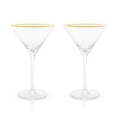 VISKI 金邊馬提尼酒杯雞尾酒杯, 2件