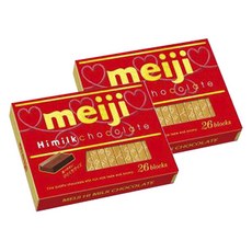 meiji 明治 濃厚牛奶巧克力 26塊入, 2個, 148g
