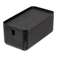 iDESIGN Cade Readed Storage Bin 黑色, 1個