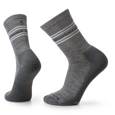 Smartwool日著中長襪-經典LOGO 登山健行 美麗諾羊毛 中長襪, 中性灰