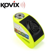 KOVIX KD6 警報碟煞鎖 機車大鎖 送原廠收納袋 提醒繩, 螢光綠, 1個