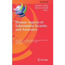 Human Aspects of Information Security and Assurance: 14th Ifip Wg 11.12 International Symposium Hai... 精裝版, Springer, 英文