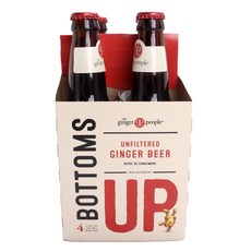 Ginger People 無過濾無酒精薑汁氣泡飲, 4件, 355ml