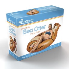 GoFloats 成人用海獺款游泳圈, 1個, 海獺