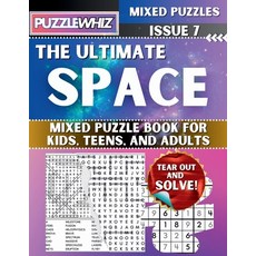 (英文圖書) The Ultimate Space Mixed Puzzle Book for Kids Teens and Adults: 16 Types of E... 平裝版, Puzzlewhiz, 英文