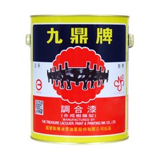 漆寶 九鼎 調合漆 (1公升裝/1加侖裝) - 色彩飽和、施工簡易、附著力強, 102白色, 1個, 3.785L
