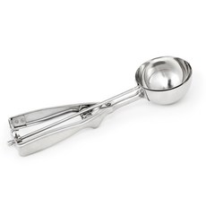 FOX RUN 冰淇淋餅乾麵團不銹鋼勺 6.7 厘米, 1個, 銀