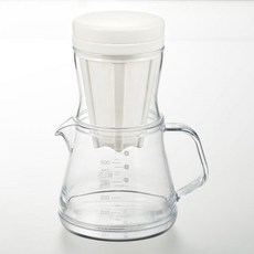 AKEBONO 曙產業 咖啡濾杯+咖啡壺 500ml組 白色, 1個