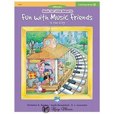 凱翊︱AF 小小莫札特鋼琴教程 著色本 第4冊 和音樂朋友一起去城市 Music for Litt, 凱翊