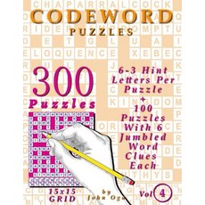 (英文圖書) Codeword Puzzles: 300 Puzzles Volume 4 平裝版, Createspace Independent Pub..., 英文