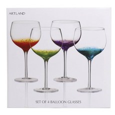 ARTLAND 球型玻璃紅酒杯 650.6ml, 4個