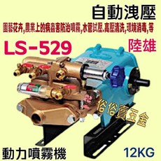 陸雄 LS-529 動力噴霧機 洗農藥噴霧機頭 自動洩壓 高壓清洗機頭, 藍色
