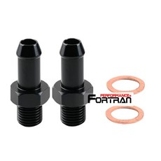 FORTRAN 鋁製水管插心 適用於 Garrett GT28R GT30R GT35R G25 G30 G35 4分, Black