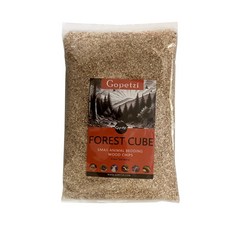 Gopetzi 森林小立方 小寵木質墊料 (低塵木片) 倉鼠墊材 木片墊材 爬蟲墊材 小動物底材 黃金鼠, 700g