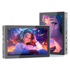 Higole F9B 7吋迷你觸控電腦 (Intel N100/16G+256G/HDMI), 灰色, 256GB, 16GB, Windows 11 Pro