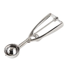 FOX RUN 蓬鬆冰淇淋勺 4.4cm, 1個, 銀