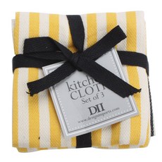 DESIGN IMPORTS 小條紋餐巾 3片, 混色