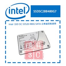 Intel SSDSC2BB480G7 480G SATA 企業級固態硬碟，提升系統速度與穩定性, 480G