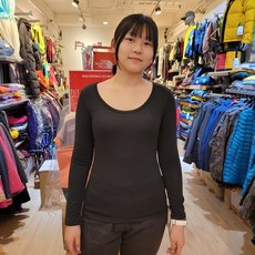 【AIGLE】女 POLARTEC POWER DRY長袖圓領排汗衣，吸濕排汗，快乾舒適，運動休閒皆宜