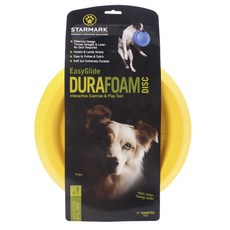 STARMARK Easy Glide Durafoam Disc 狗圓盤玩具 27.9 cm, 1個, 黃色的
