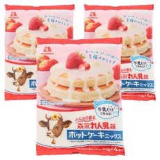 MORINAGA 森永 煉乳風味鬆餅粉 4包入, 3個, 360g