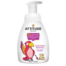 ATTITUDE 孩童防曬卸妝洗面乳, 1瓶, 295ml