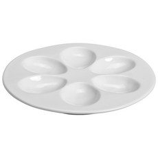 Bia Cordon Bleu 雞蛋牡蠣盤 18.4cm, 1個, 白色