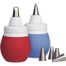 prepworks 磨砂燈泡裝飾糕點袋 7 套件, 1個, 紅藍