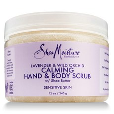 Shea Moisture 薰衣草蘭花手部身體磨砂膏, 1個, 340克