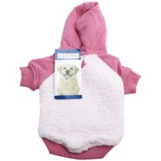 CASUAL CANINE 舒適羊毛小狗連帽衫, 粉色的